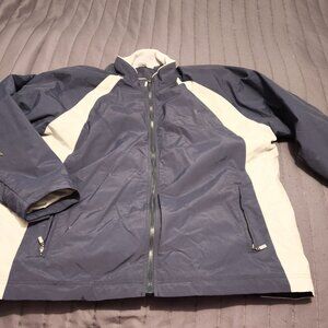 Chestnut Hill Navy and White Fleece Lined Men's Jacket Size 2XL